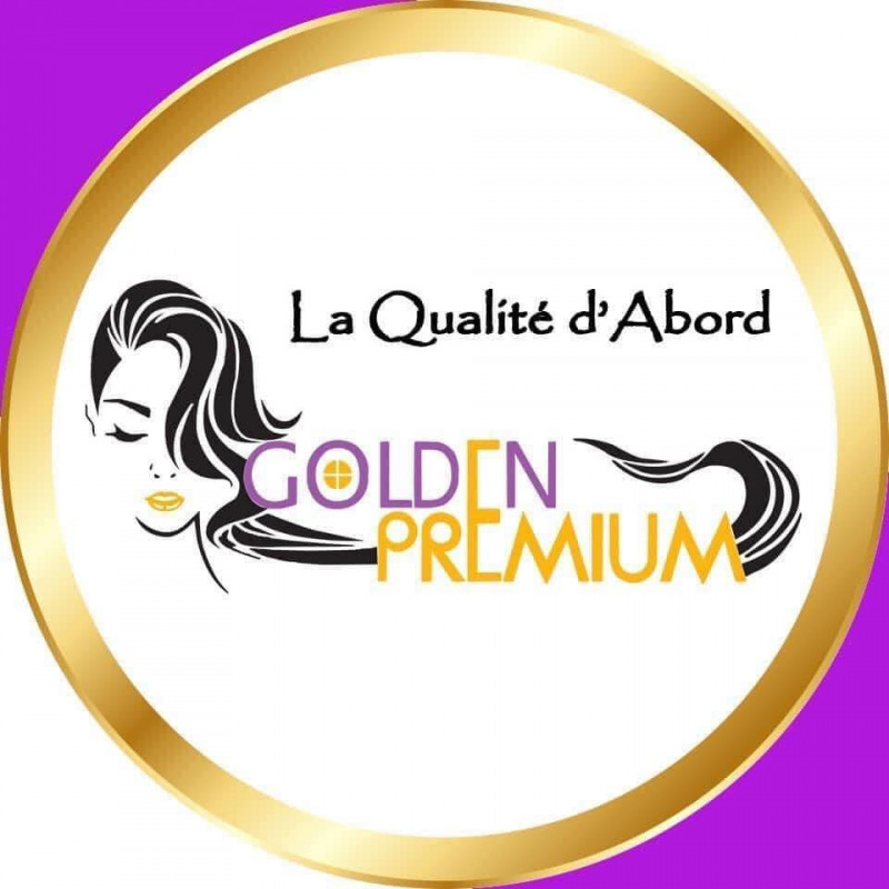 Golden Premium Hair Company Logo